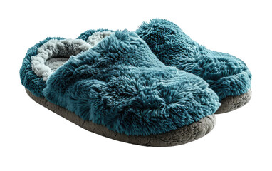 Warmth in Fleece Lined Slippers on Transparent Background