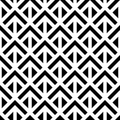 Seamless pattern. Triangles, chevrons ornament. Simple shapes, curves wallpaper. Ethnic motif. Forms, angle brackets background.Geometric backdrop. Textile print, web design, abstract. Vector artwork.