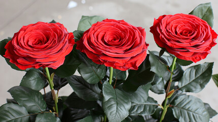 bouquet of red roses