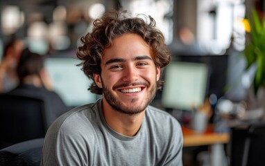 Obraz premium Professional Working on Computer in Modern Office