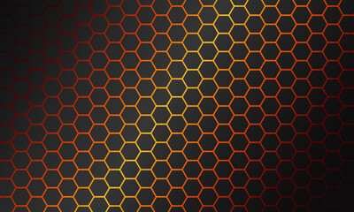 Modern gradient background hexagon pattern