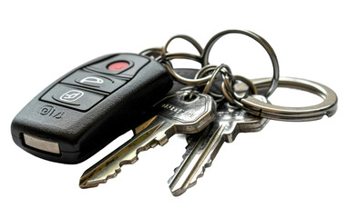 Sleek Stylish Keychain on Transparent Background