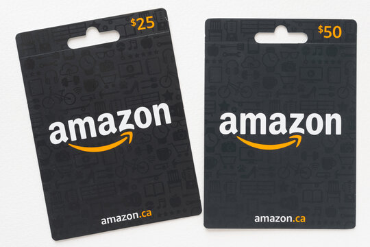 two (slightly dusty) amazon gift card wrappers (canadian market)