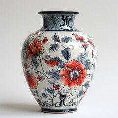 england vase on a white