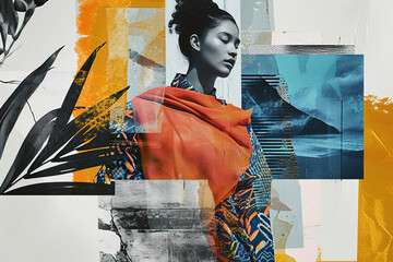 Collage visuals highlighting the journey of ethical fashion from production to use.