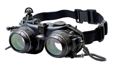 Stealthy Night Vision Goggles on Transparent Background