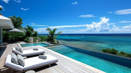 Fototapeta premium Luxury Retreat Villa Style
