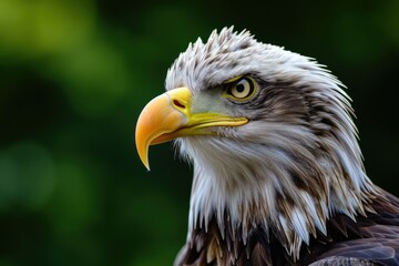 Fototapeta premium Shot of an eagle stoic gaze epitomizing the spirit of the untamed wilderness
