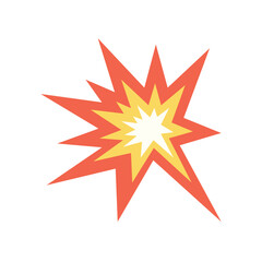 Collision explosion emoji vector 