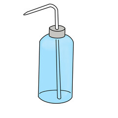 set of bottles isolated