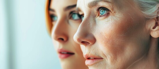 Skin issues in older and younger females.
