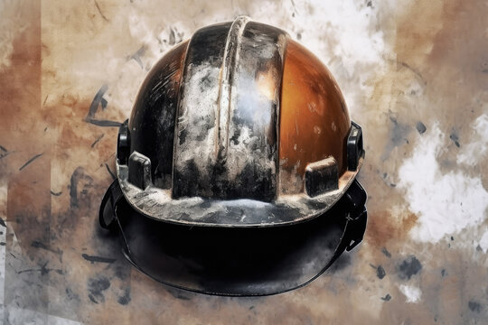 Abstract photo of Labor Day Symbolic Safety Helmet