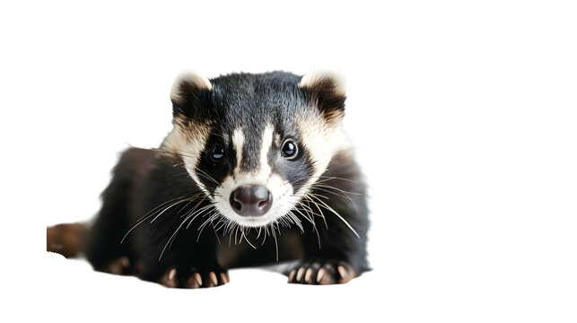 Small Animal With Black and White Face, A Charming Portrait of a Delightful Creature