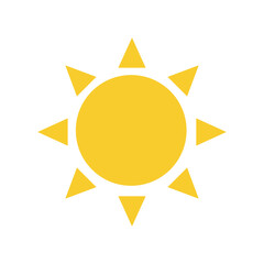sun weather sunny emoji vector symbol sign icon illustration