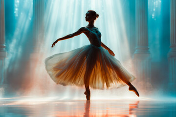 International Dance Day, silhouette of a ballet dancer