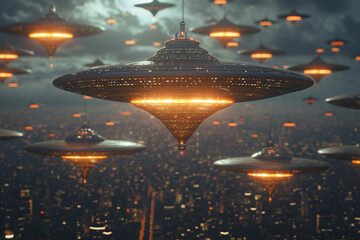 science fiction ufo portrait invasion sightings