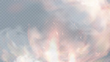 Fire spark background. Vector fire sparks. Sparks PNG, fire particles. Fire spark background
