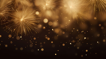 Fototapeta premium Fireworks background for celebration, holiday celebration concept