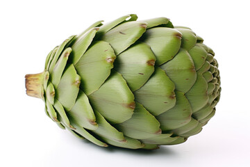 Fototapeta premium Artichoke vegetable, white isolated background
