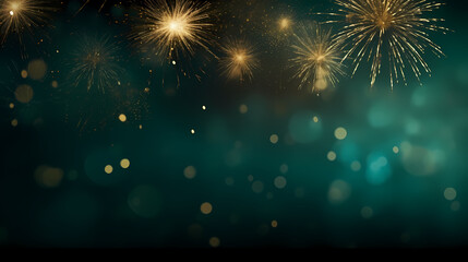 Obraz premium Fireworks background for celebration, holiday celebration concept