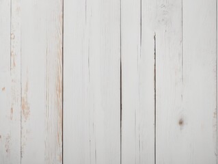 White Painted Wooden Planks Background Texture in Natural Daylight