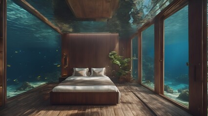 Home in Ocean Background Very cool
