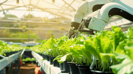 Robotic irrigation, crop harvesting and spraying methods. 5.0 technology agricultural systems. Unmanned agricultural systems. Advanced greenhouse cultivation. The new agricultural revolution. Robotic 