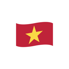 National flag of Vietnam vector banner wave symbol