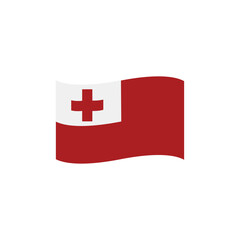 National flag of Tonga vector banner wave symbol