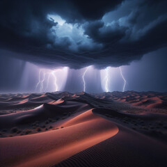 storm over the desert