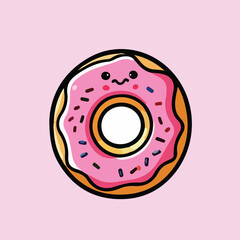 Cute donut with sprinkle