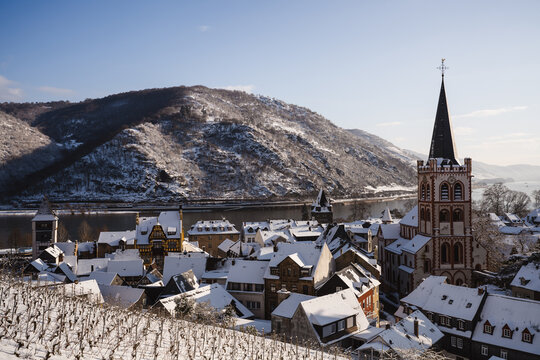 Bacharach im Mittelrheintal, Januar 2024