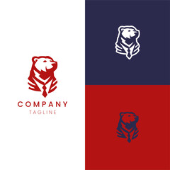 Emblem of the Wild Striking Bear Logo