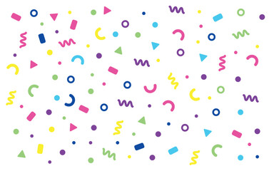 Party pattern confetti vector