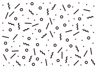 Party pattern confetti vector