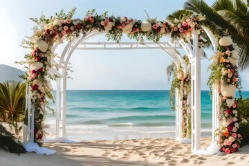 Weeding event at the beach.