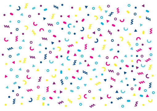 Party pattern confetti vector