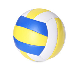 One volleyball ball isolated on white. Sport equipment