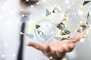 network digital interface in hand