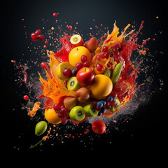 Abstract Fruit Explosions