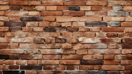 Obraz premium Brick wall background, blonde colors grunge texture or pattern for design. Generative ai