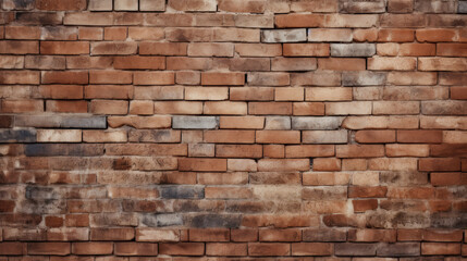 Brick wall background, blonde grunge texture or pattern for design, wallpaper. Generative ai