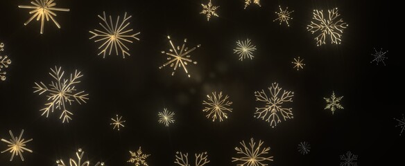 With Realistic Snowflakes Overlay On Light Silver Backdrop. Xmas Holidays