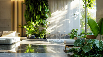 An eco-friendly apartament interior design