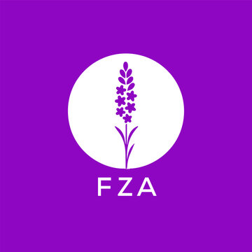 FZA letter logo design on black background. FZA creative initials letter logo concept. FZA letter design.

