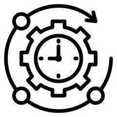 Timeline Outline Icon