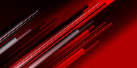 Abstract red line and black background for business card, cover, banner, flyer