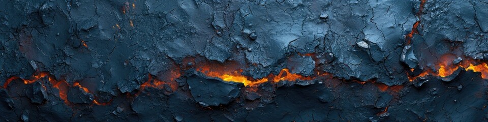 Textured blue lava abstract background