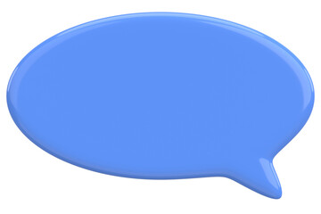 Speech Bubble. Text Box. 3D Illustration.