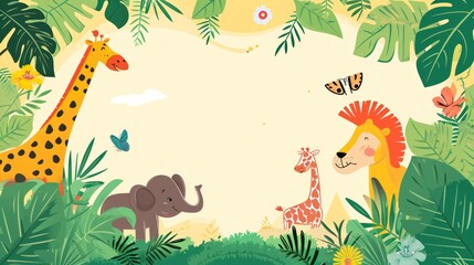 National Wildlife Day Frame Background.